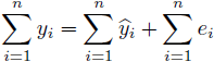 y=yhat+e
